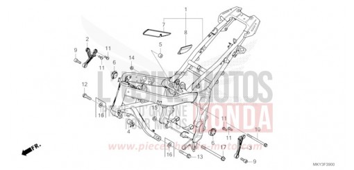 FRAME BODY CBR650RAM de 2021